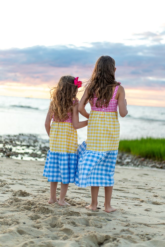 Sisters on Beach Brewster MA